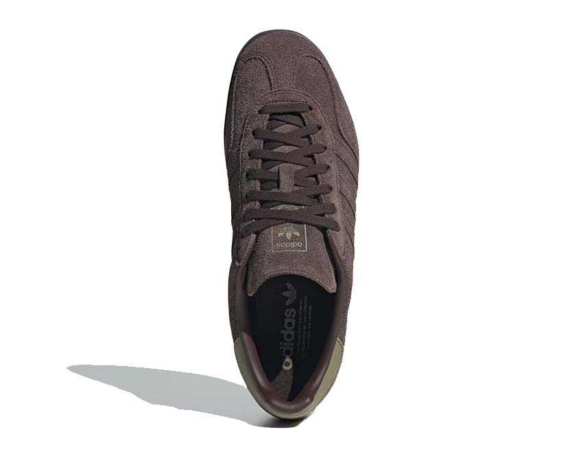 Adidas Gazelle Indoor Dark Brown — vue arrière talon