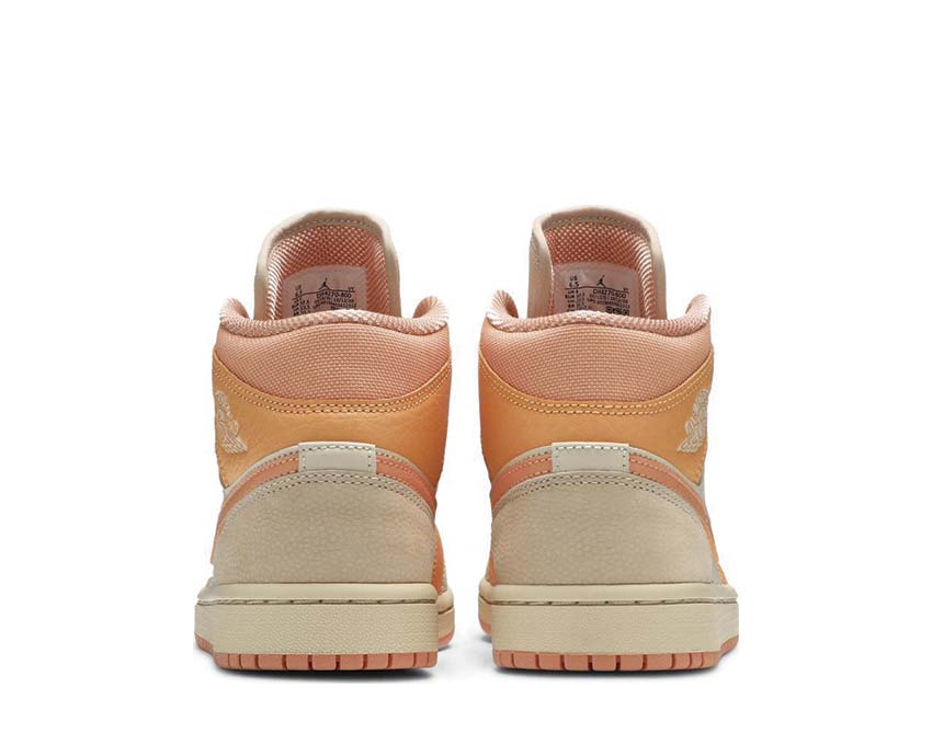 Jordan Air Jordan 1 Mid W Atomic Orange sole — white Air Jordan Mid orange sole