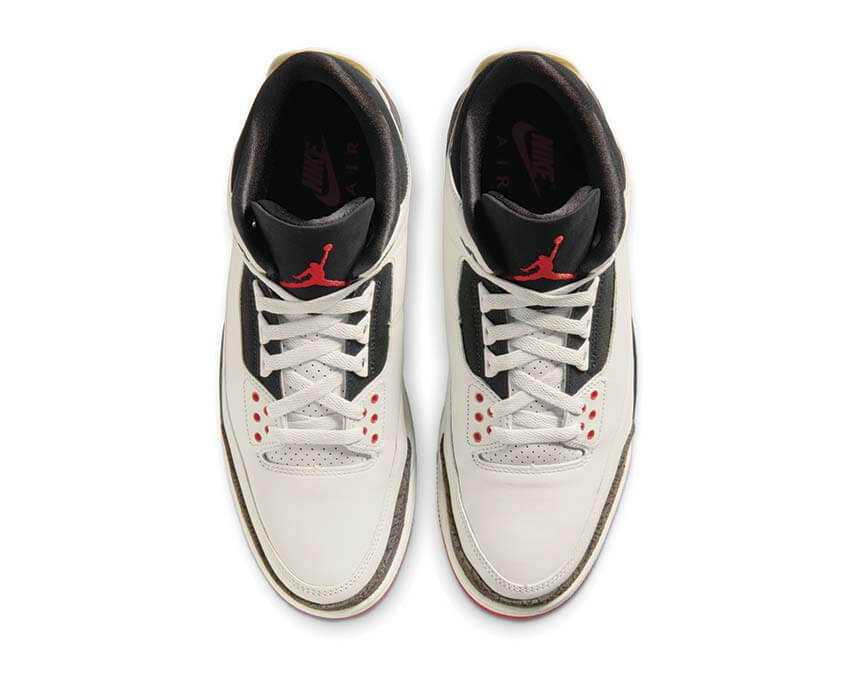 Air Jordan 3 Retro OG World's Best Dad — vue avant profil OG blanc gris