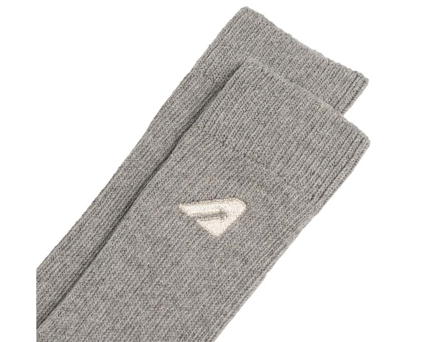 Autry Socks Knitted Cotton Grey détail — tricot coton gris Autry