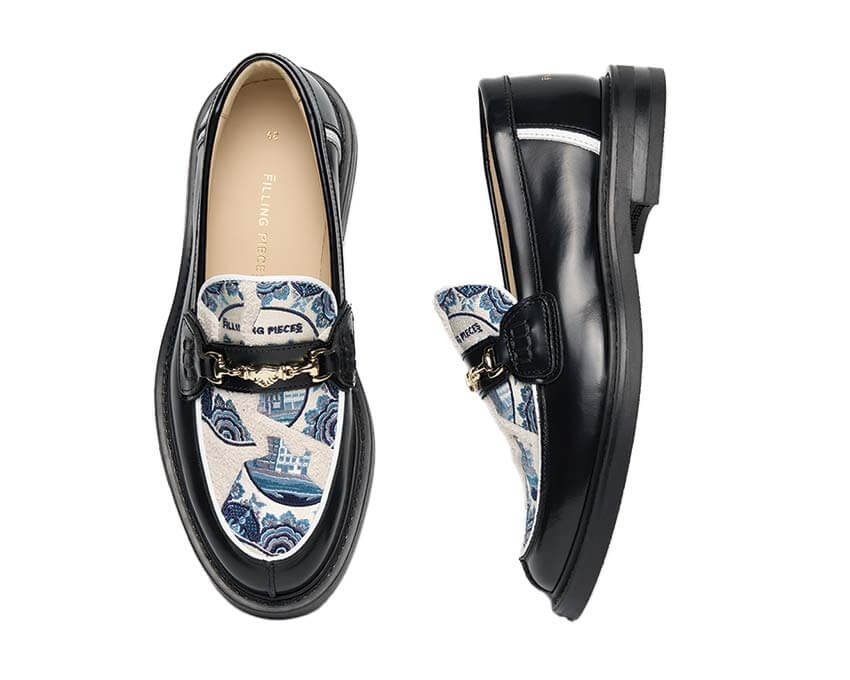 Filling Pieces Loafer Broken Plate Detail — zerbrochenes Keramikmuster