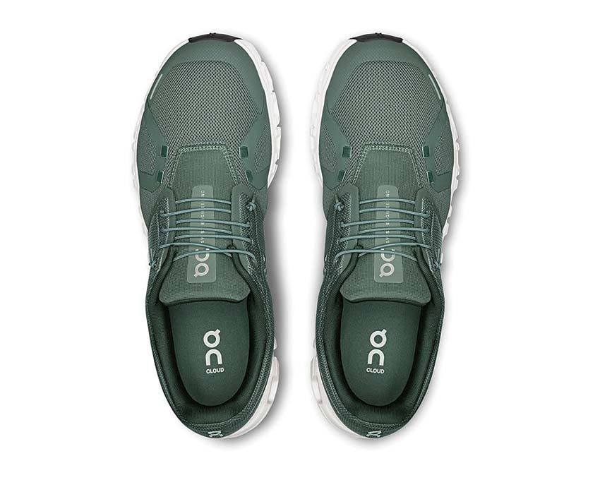 On Cloud 6 Evergreen détail — mesh respirant running homme