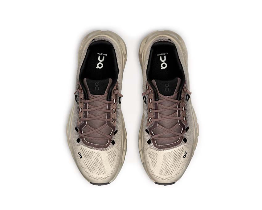 On Cloudtilt W Clove/Sand detalle — parte superior mesh sneaker mujer