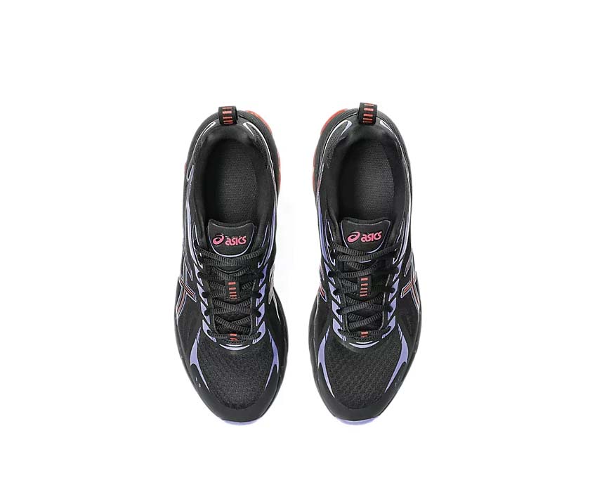 Asics Gel Quantum 180 VIII Black/Diva Pink vista trasera — amortiguación Gel 180