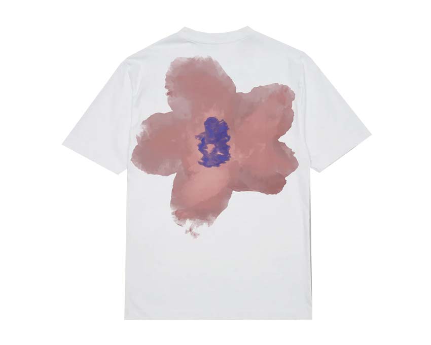 Edmmond Studios Garden Tee White side view — botanical graphic