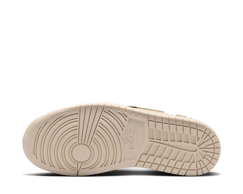Jordan Air Jordan 1 Low Method Of Make W Legend LT Brown Metallic Gold — vista trasera
