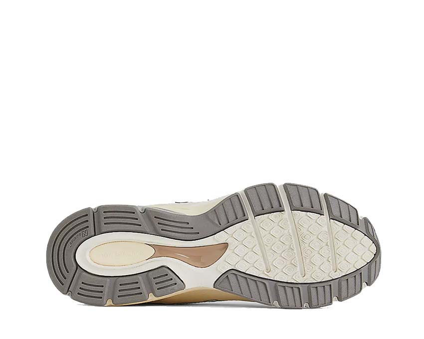New Balance 990v4 Made in USA Limestone — rear view unisex