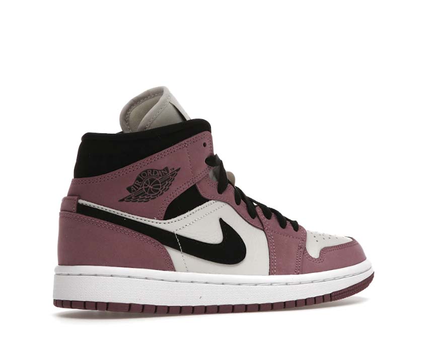 Air Jordan 1 Mid SE Light Mulberry suela — suela Jordan 1 Mid violeta