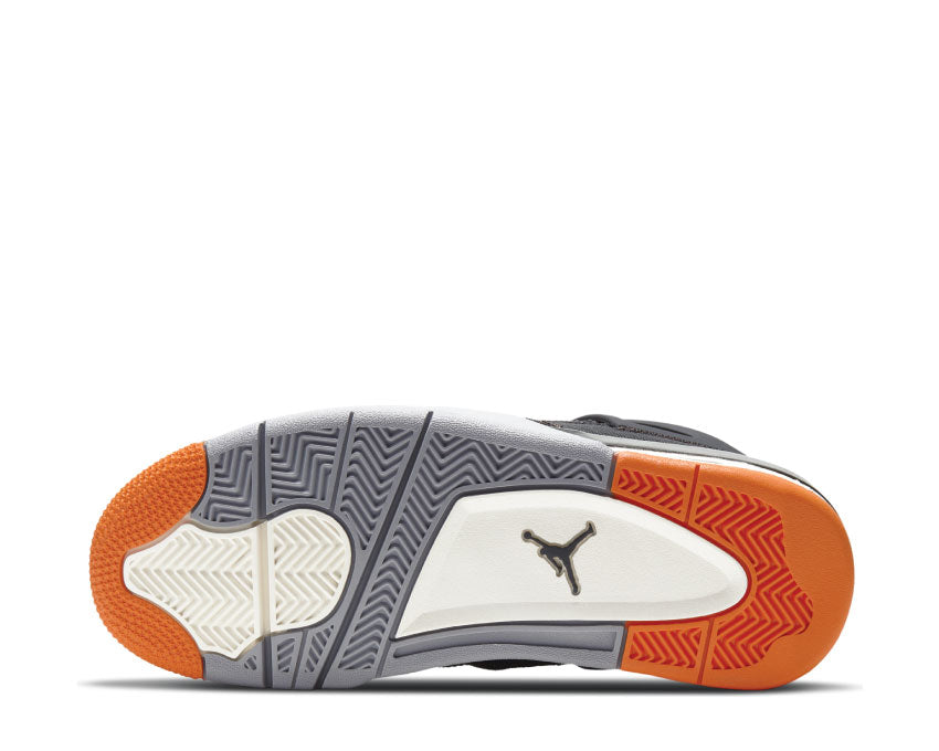 Jordan Air Jordan 4 Retro SE W Starfish Sail Black Starfish LT Smoke Grey — vista trasera Sail y gris