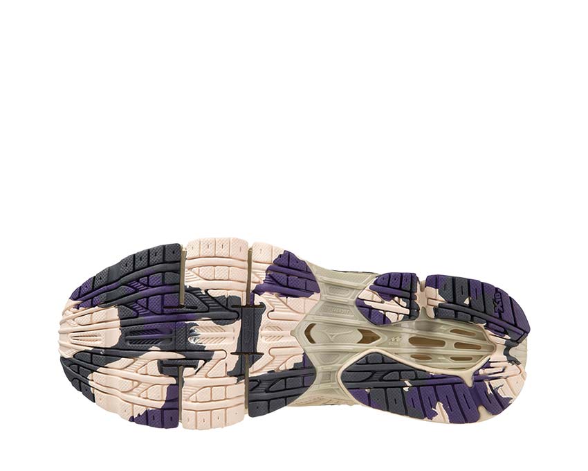 Mizuno Wave Prophecy LS Cream/Purple detalle — parte superior mesh transpirable premium