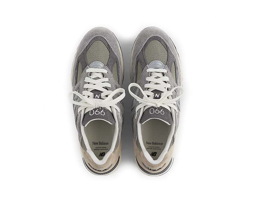 New Balance 990v2 Marblehead/Incense — vista trasera made in USA