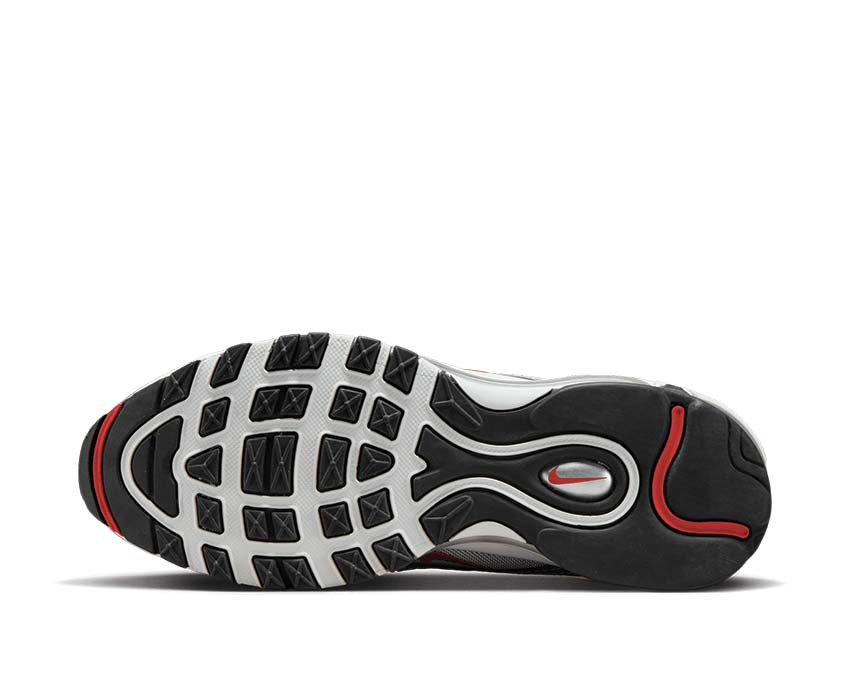 Nike Air Max 97 OG Wmns Metallic Silver Varsity Red White Black — top view