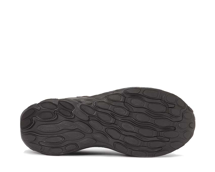 New Balance Fresh Foam Trainer Black Cement détail — tige renforcée overlay noir