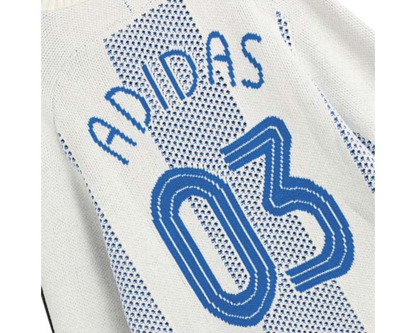 Adidas Adicolor Blokecore LS Pullover — détail tissu coton Adicolor trefoil