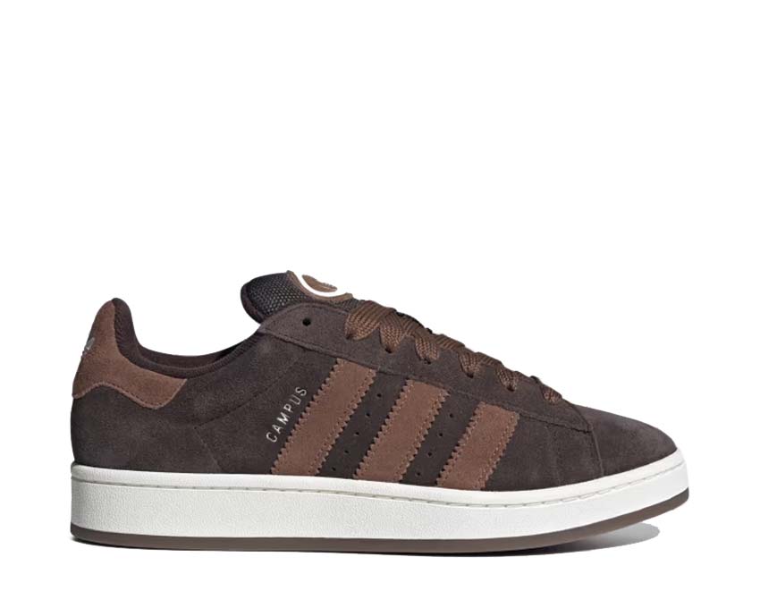 Adidas Campus 00s Dark Brown — zapatilla unisex ante marrón oscuro 3 bandas