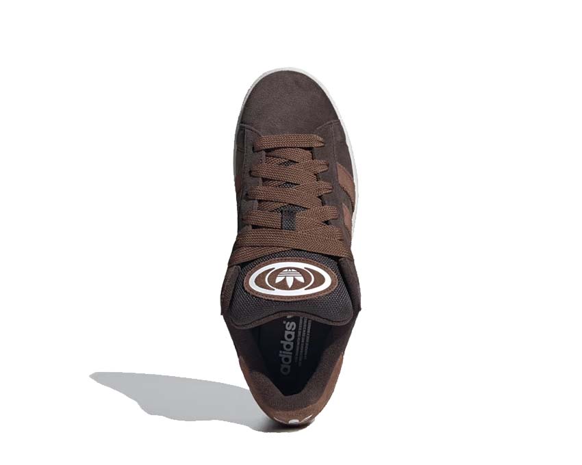 Adidas Campus 00s Dark Brown — vista trasera talón y logo bordado