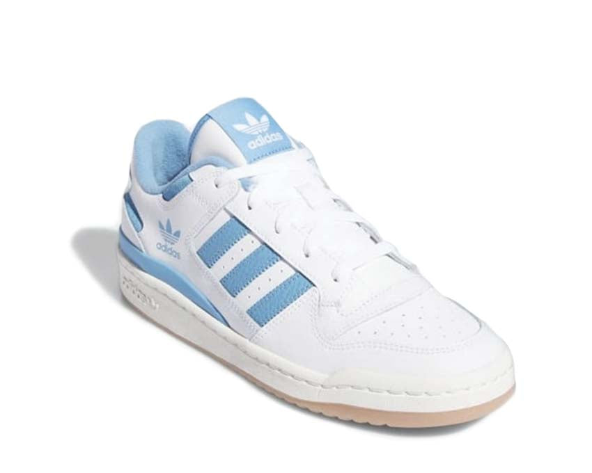 vista lateral — Forum Low CL Cloud White Team Light Blue velcro