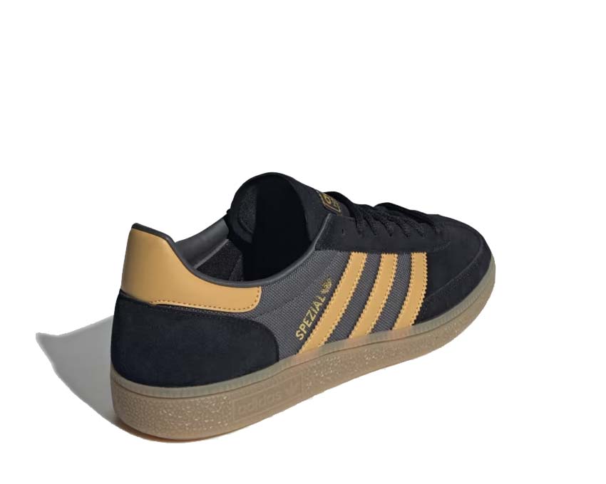 Adidas Handball Spezial Black Preloved Yellow semelle — gomme plate handball rétro