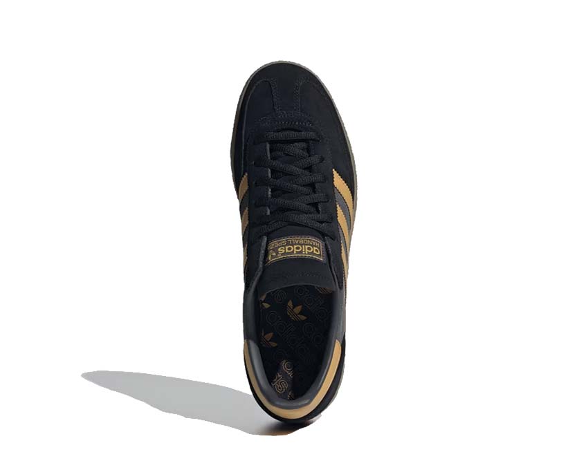 Adidas Handball Spezial Black Preloved Yellow — vue arrière talon Grey Six