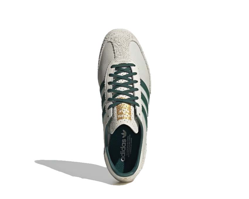 Adidas SL 72 OG W Off White Collegiate Green detalle — mesh y three stripes verdes