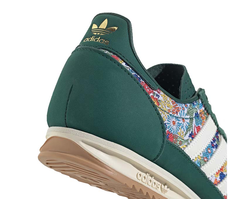 Adidas SL 72 OG x Liberty London vista lateral — estampado floral Liberty exclusivo