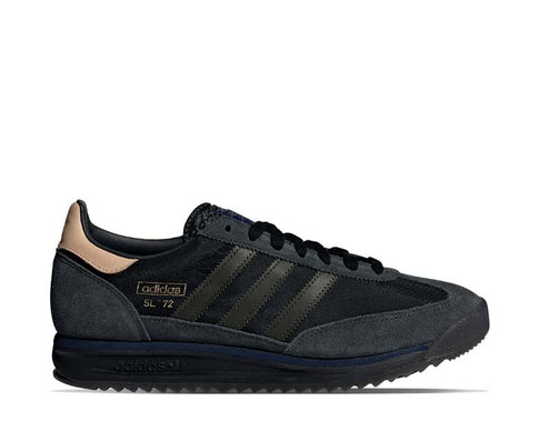 Adidas SL 72 RS Black Shadow Olive — sneaker femme noir et kaki running