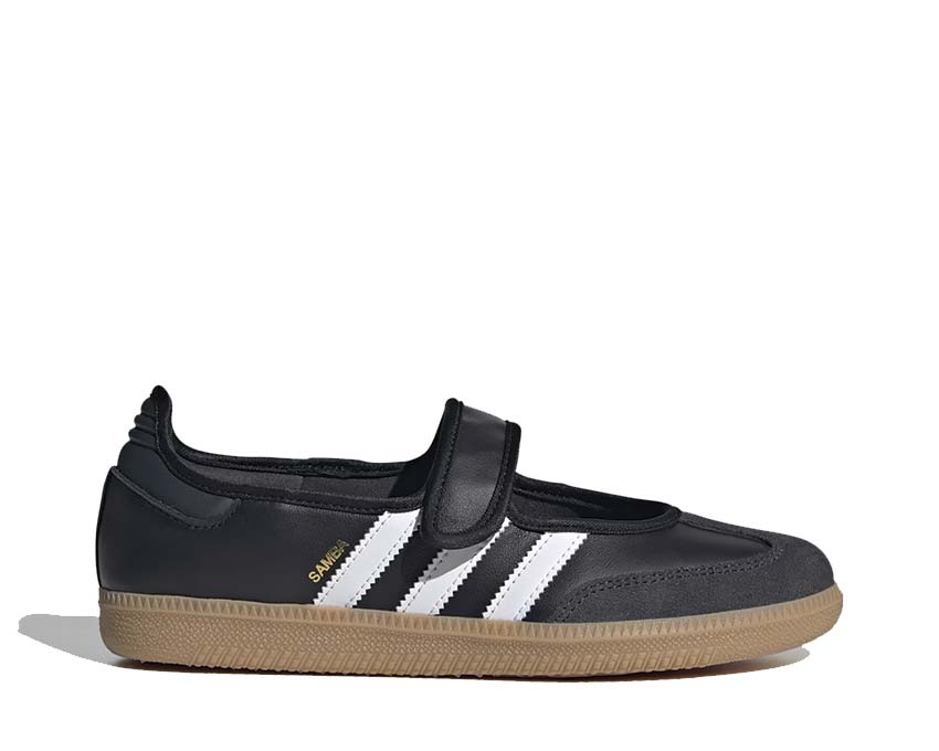 Adidas Samba Jane W Cloud White Carbon — sneaker femme cuir blanc et noir