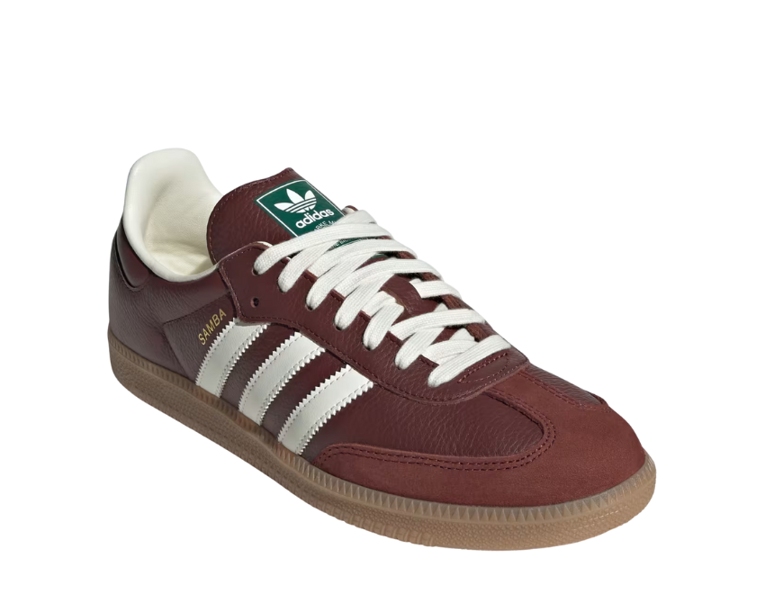 Adidas Samba OG W Fox Brown semelle — semelle gomme plate signature Samba