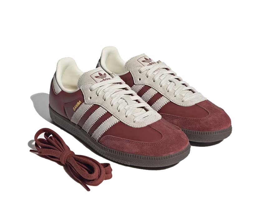 Adidas Samba OG Preloved Ruby semelle — gomme gum beige classique