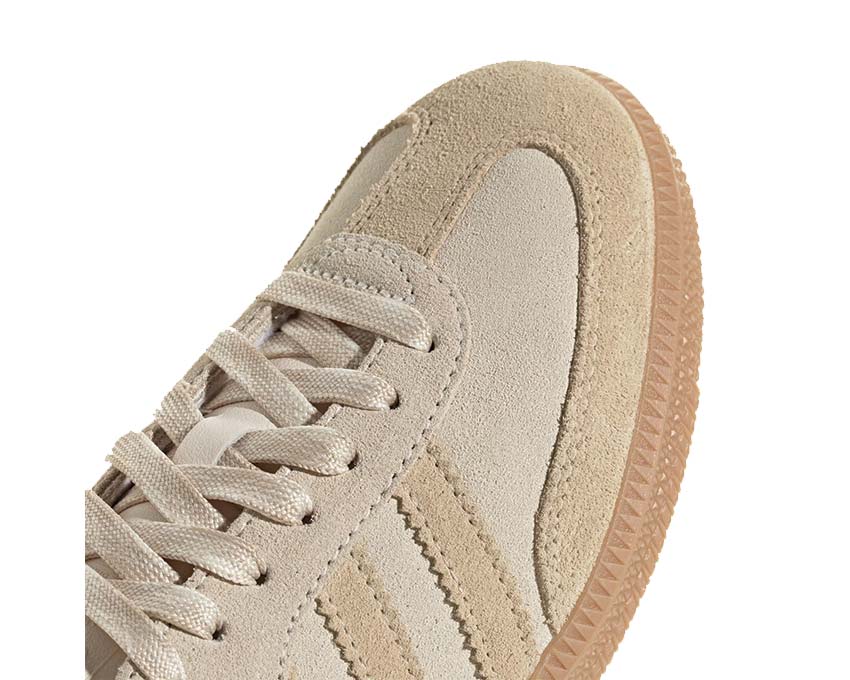 Adidas Samba OG Sand Strata vue latérale — profil court tennis beige vintage