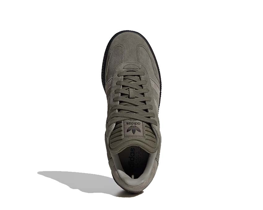 Adidas Samba XLG Olive Strata — vue arrière talon plateforme