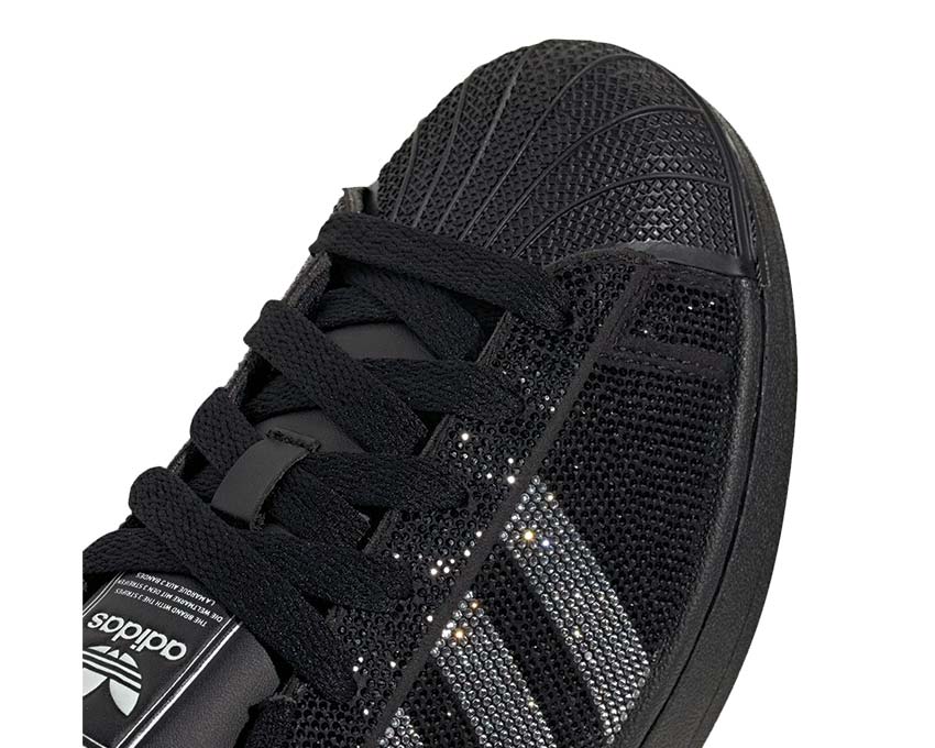Adidas Superstar II W Cloud White vue latérale — Three Stripes doré métallisé