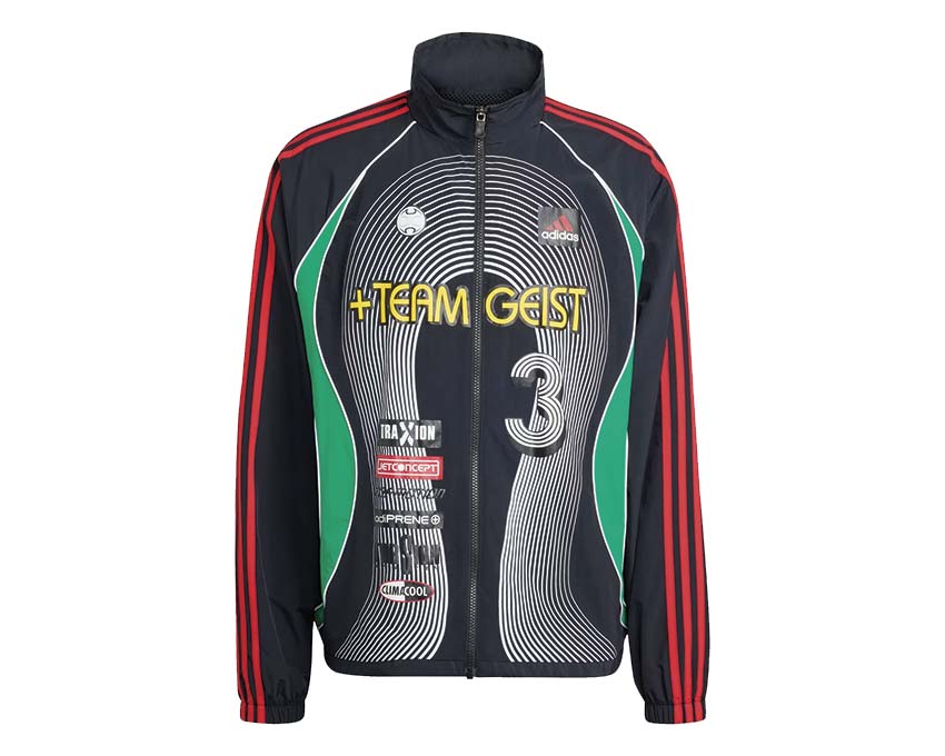 Adidas Teamgeist Moto Tracktop — veste homme zippée style moto