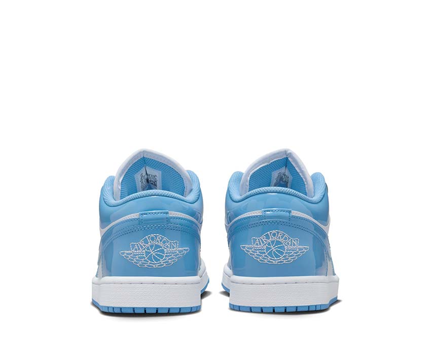 Air Jordan 1 Low SE Legend Blue detalle — caña cuero legend blue hombre