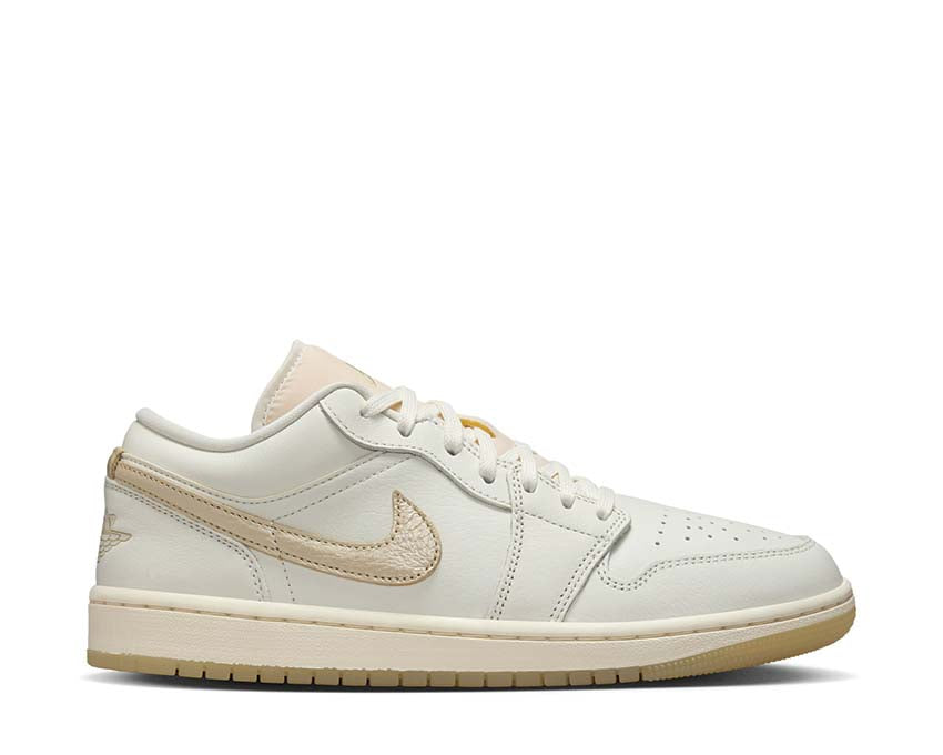 Air Jordan 1 Low SE W Team Gold Weiß — Damen Gold Basketball Kultur Sneaker