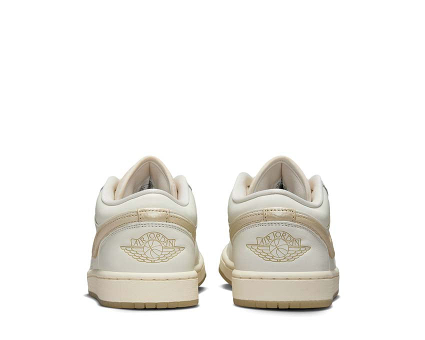 Air Jordan 1 Low SE W Team Gold Rückseite — Jumpman Ferse retro Basketball Damen