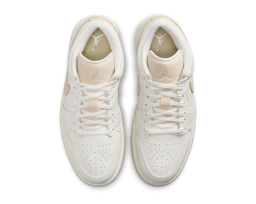 Air Jordan 1 Low SE W Team Gold Sohle — Kautschuk Weiß Basketball Sneaker Damen