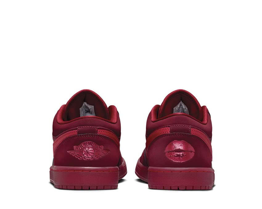 Air Jordan 1 Low SE W Sierra Red Rückseite — Jumpman Ferse retro Basketball Damen