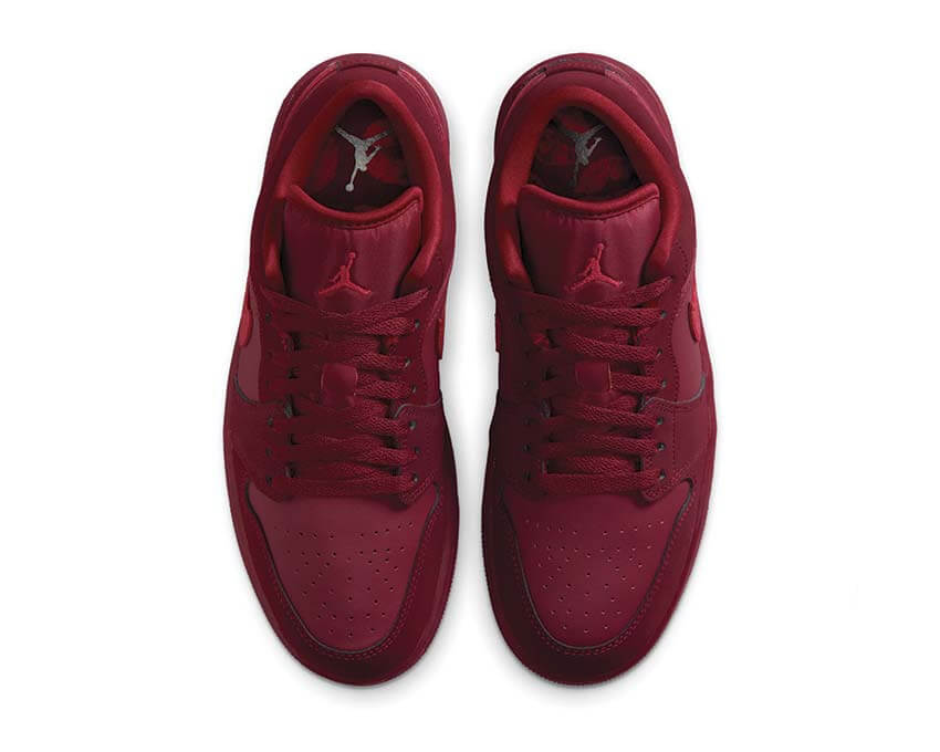 Air Jordan 1 Low SE W Sierra Red Sohle — Kautschuk Weiß Sport Basketball Damen