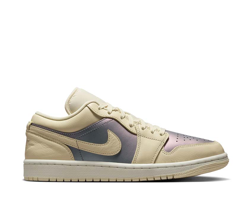 Air Jordan 1 Low SE W Muslin Blau — Damen Beige Blau Basketball Kultur Sneaker