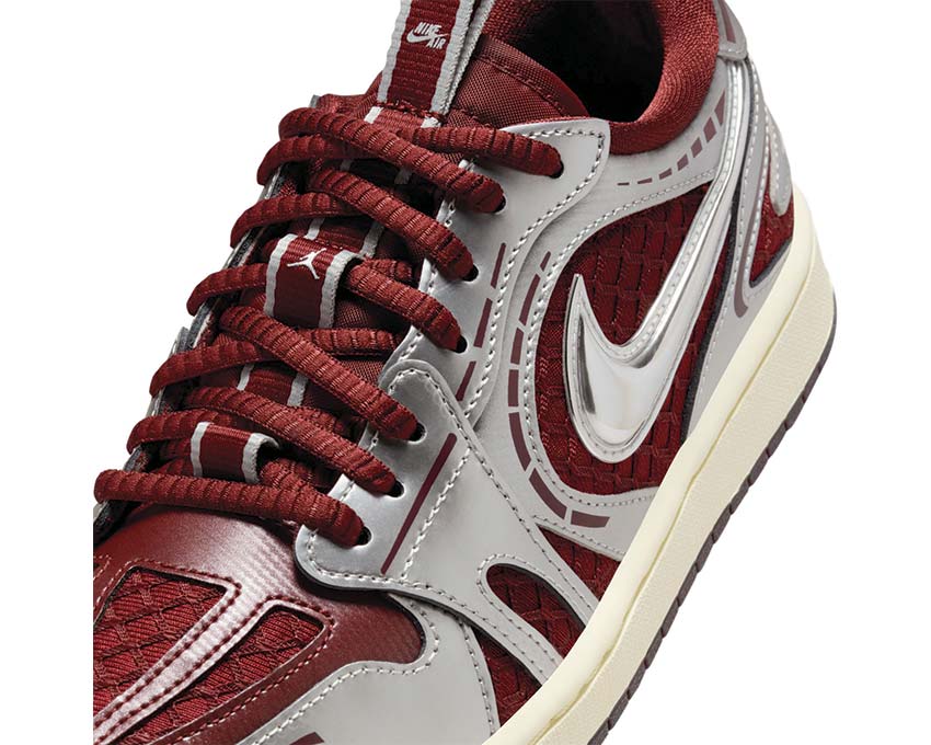 Air Jordan 1 Method of Made Low V3 Team Red Seitenansicht — Damen Retro Basketball Sneaker