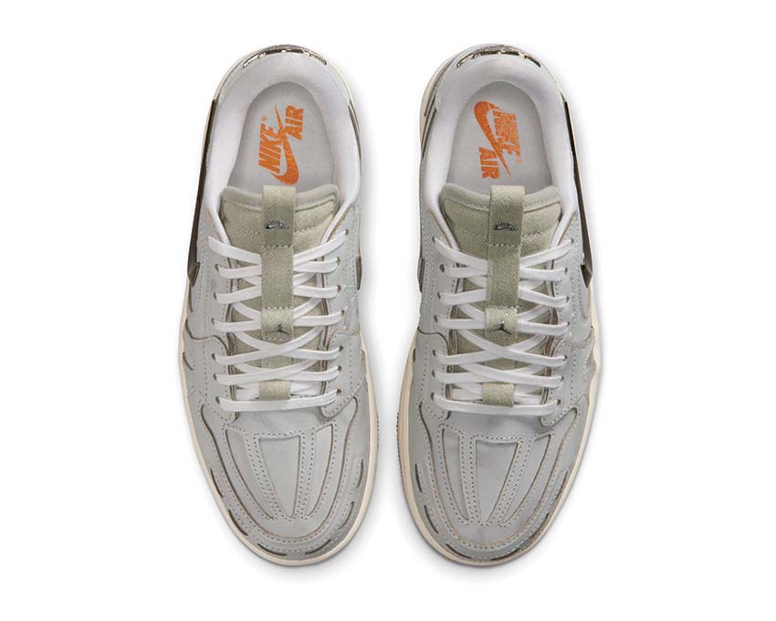 Air Jordan 1 Method of Made Low V3 Summit White back view — women's hype retro sneaker