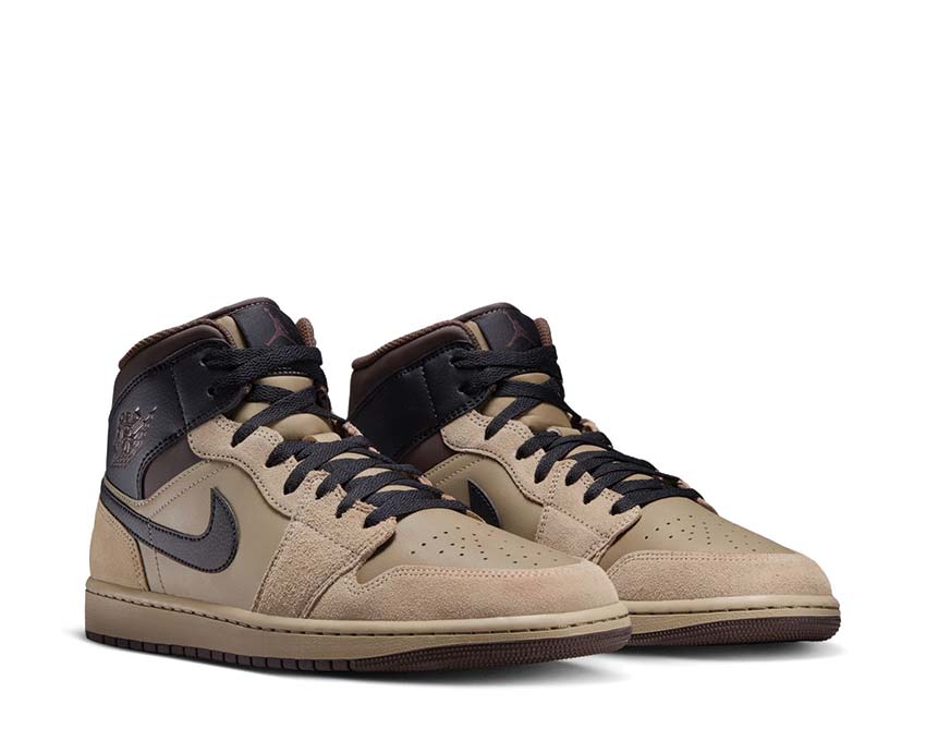 Jordan Air Jordan 1 Mid Baroque Brown Sohle — Gummisohle