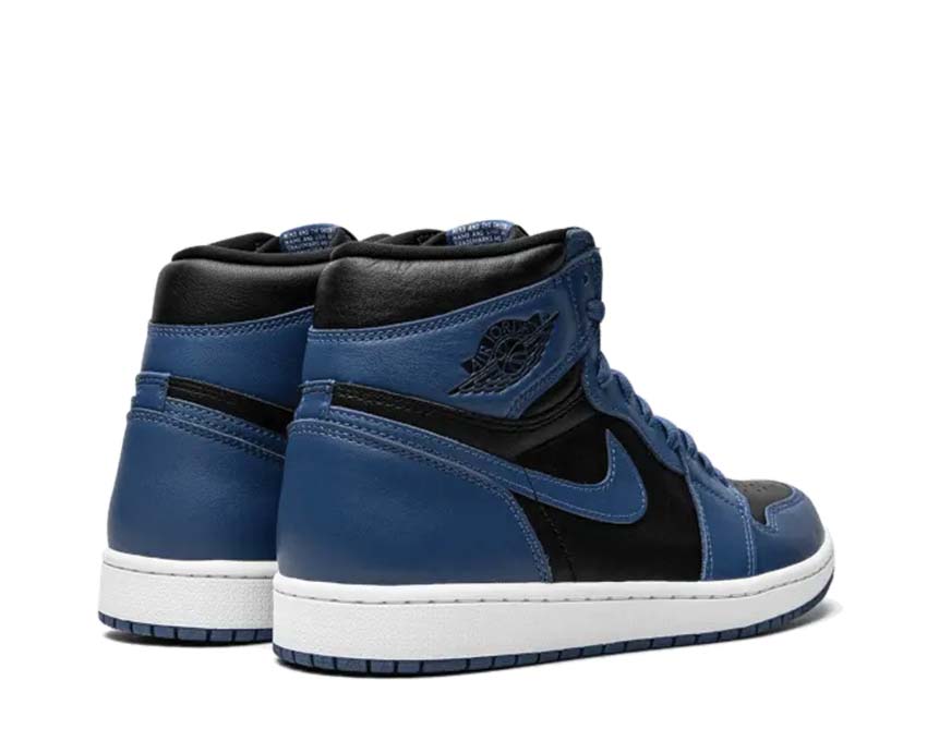 Jordan Air Jordan 1 Retro High OG DK Marina Blue Black White sole — Air rubber