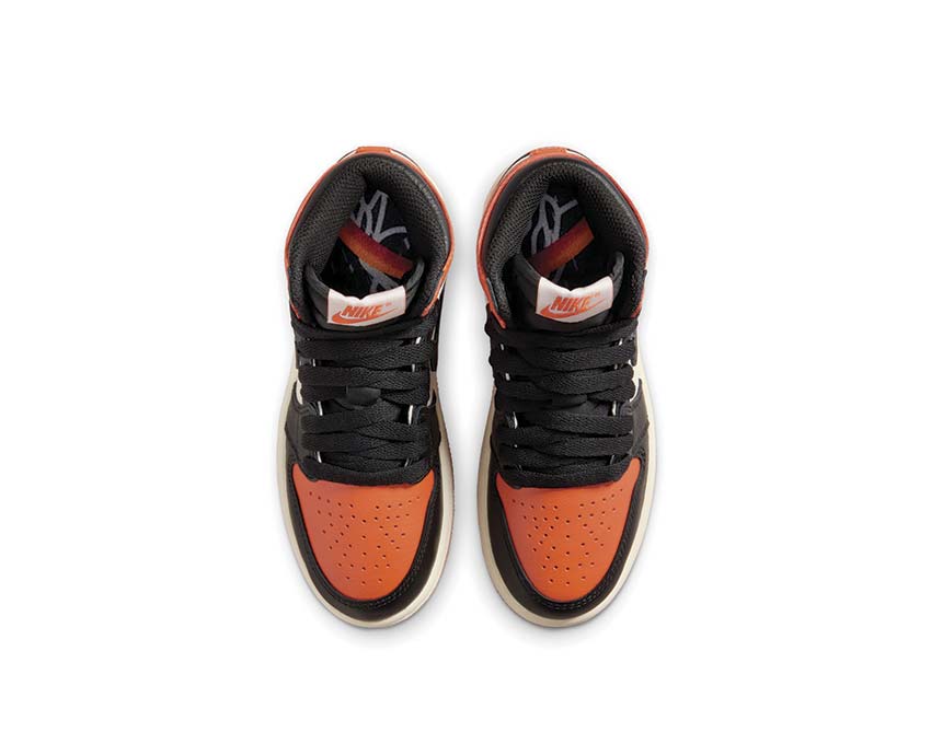 Air Jordan 1 Retro High OG PS Shattered Backboard — semelle Air Jordan PS blanc noir