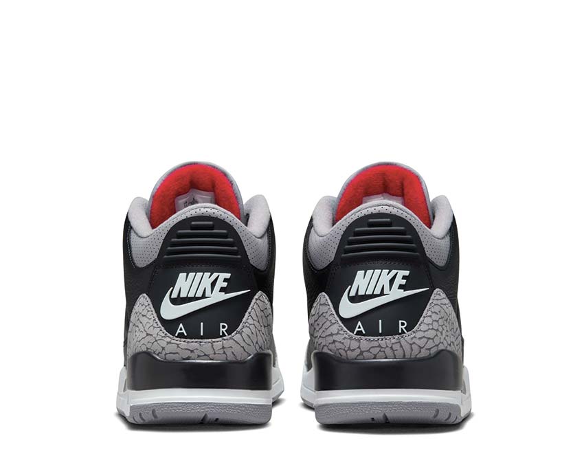 Jordan Air Jordan 3 Retro Black Cement semelle — Air visible cement