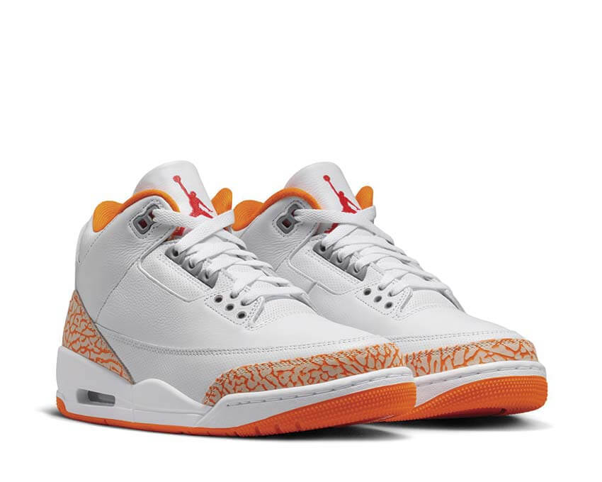 Air Jordan 3 Retro W Orange Citrus semelle — Air visible Jordan 3 orange