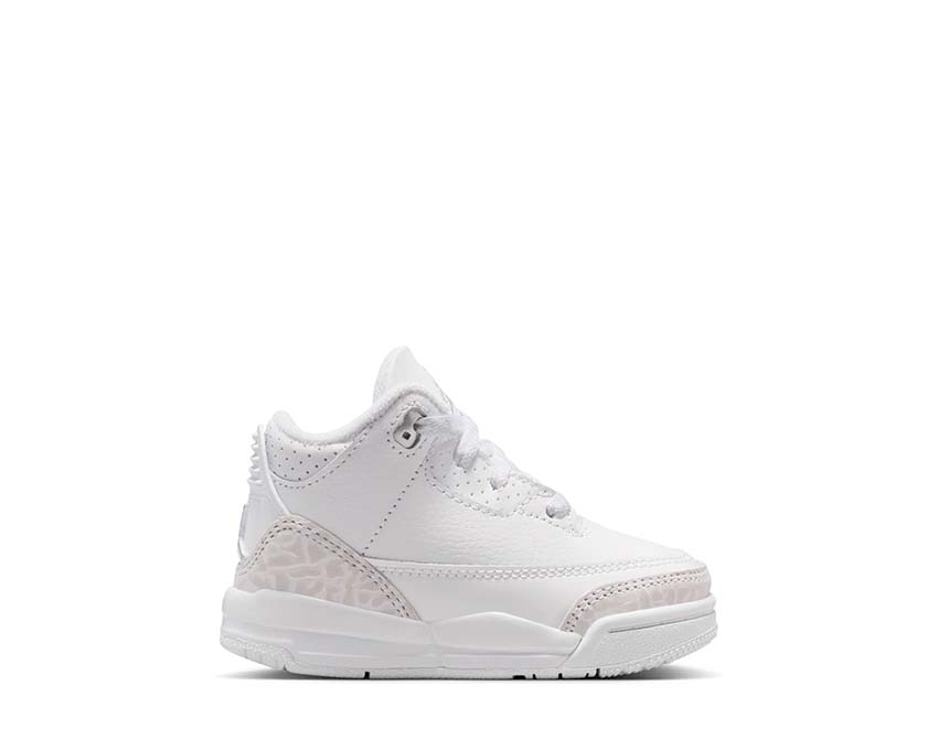 Air Jordan 3 Retro TD Pure Money — Baby-Sneaker weiß Silber Metallic Premium