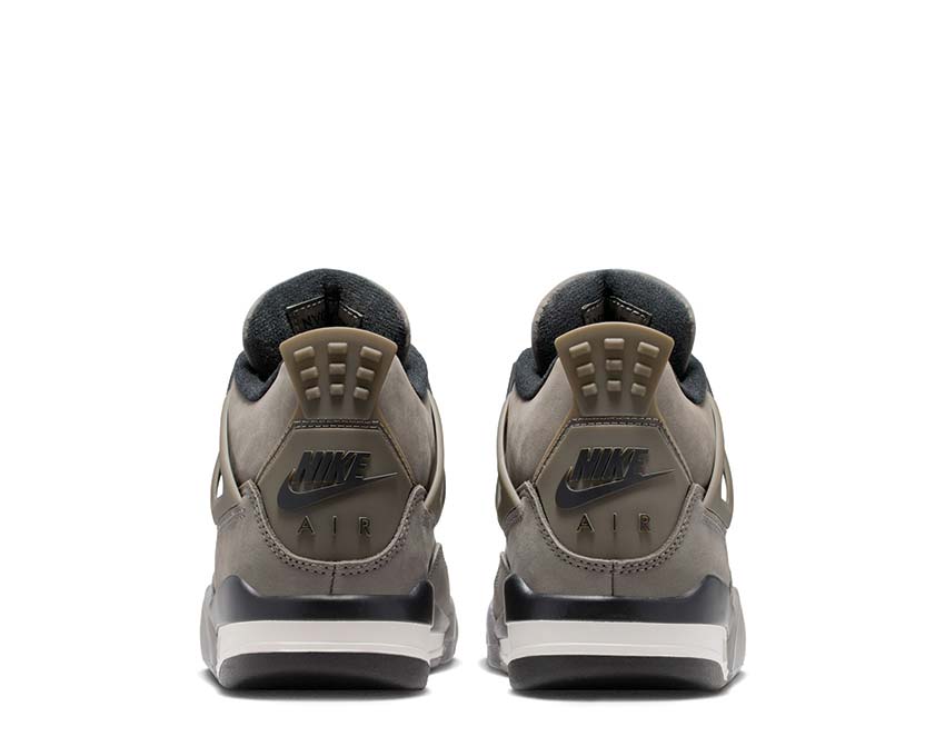Air Jordan 4 Retro GS Cave Stone détail — mesh et empiècements ton pierre