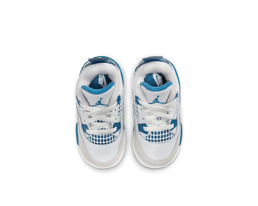 Air Jordan 4 Retro TD Industrial Blue — vue trois quarts Jordan 4 TD bleu